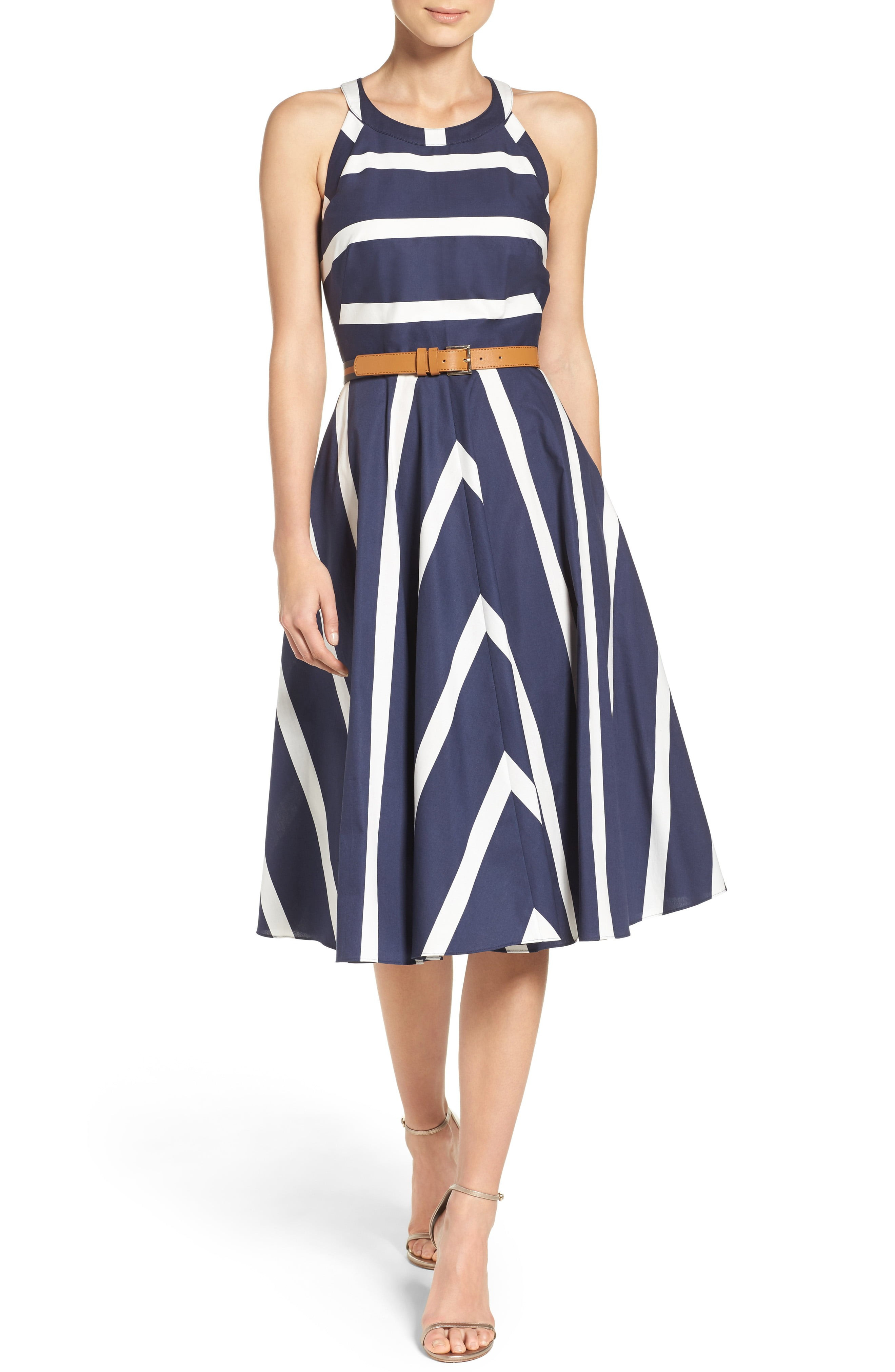 Stripe Fit & Flare Dress | Nordstrom