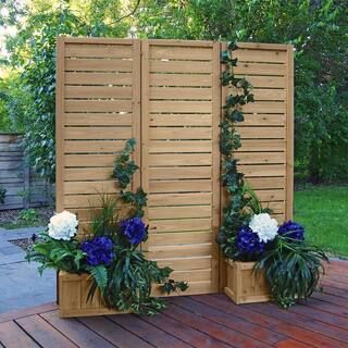 Yardistry 5' x 5' Wood Privacy Screen YM11703 - The Home Depot | The Home Depot