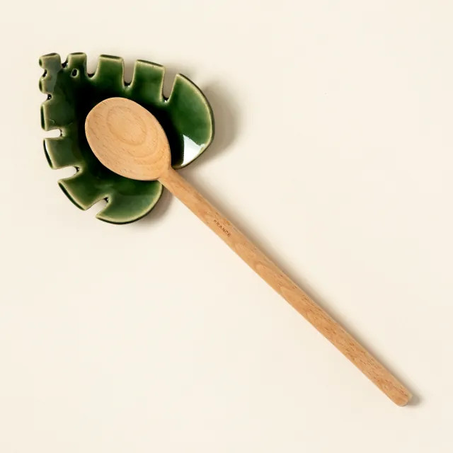 Handmade Monstera Leaf Spoon Rest | UncommonGoods