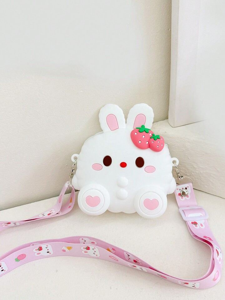 Lovely Cartoon Rabbit Silicone Crossbody Bag, Mini Coin Purse For Kids | SHEIN