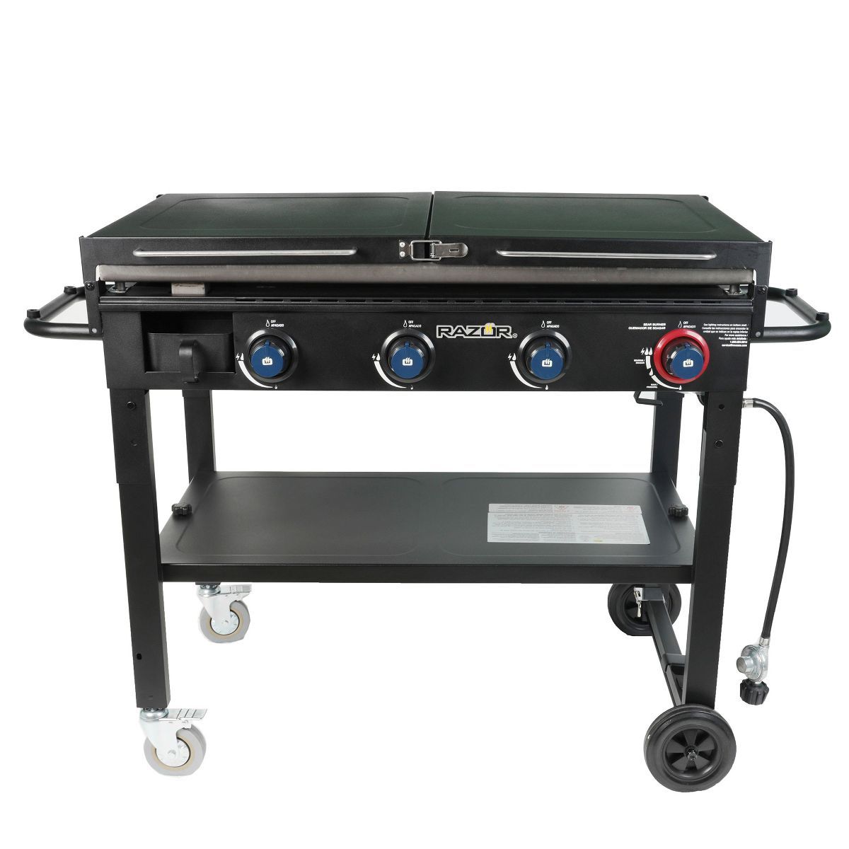Razor Griddle Outdoor Steel Burner Propane Gas Grill Griddle with Wheels and Top Cover Lid Foldin... | Target