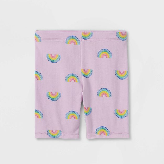 Toddler Girls' Tie-Dye Knit Bike Shorts - Cat & Jack™ Purple | Target