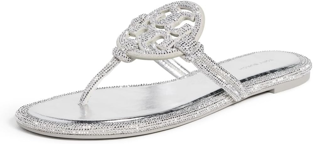Tory Burch Women's Miller Knotted Pave Sandals | Amazon (US)