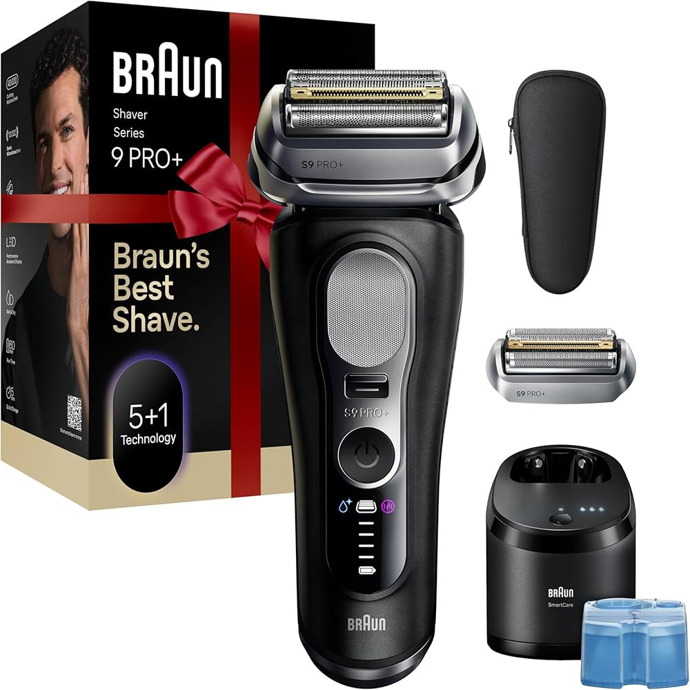 Braun Series 9 PRO+ Electric Shaver, Pro SensoAdapt, 6in1 SmartCare Center, Wet & Dry Razor, 9660... | Amazon (US)