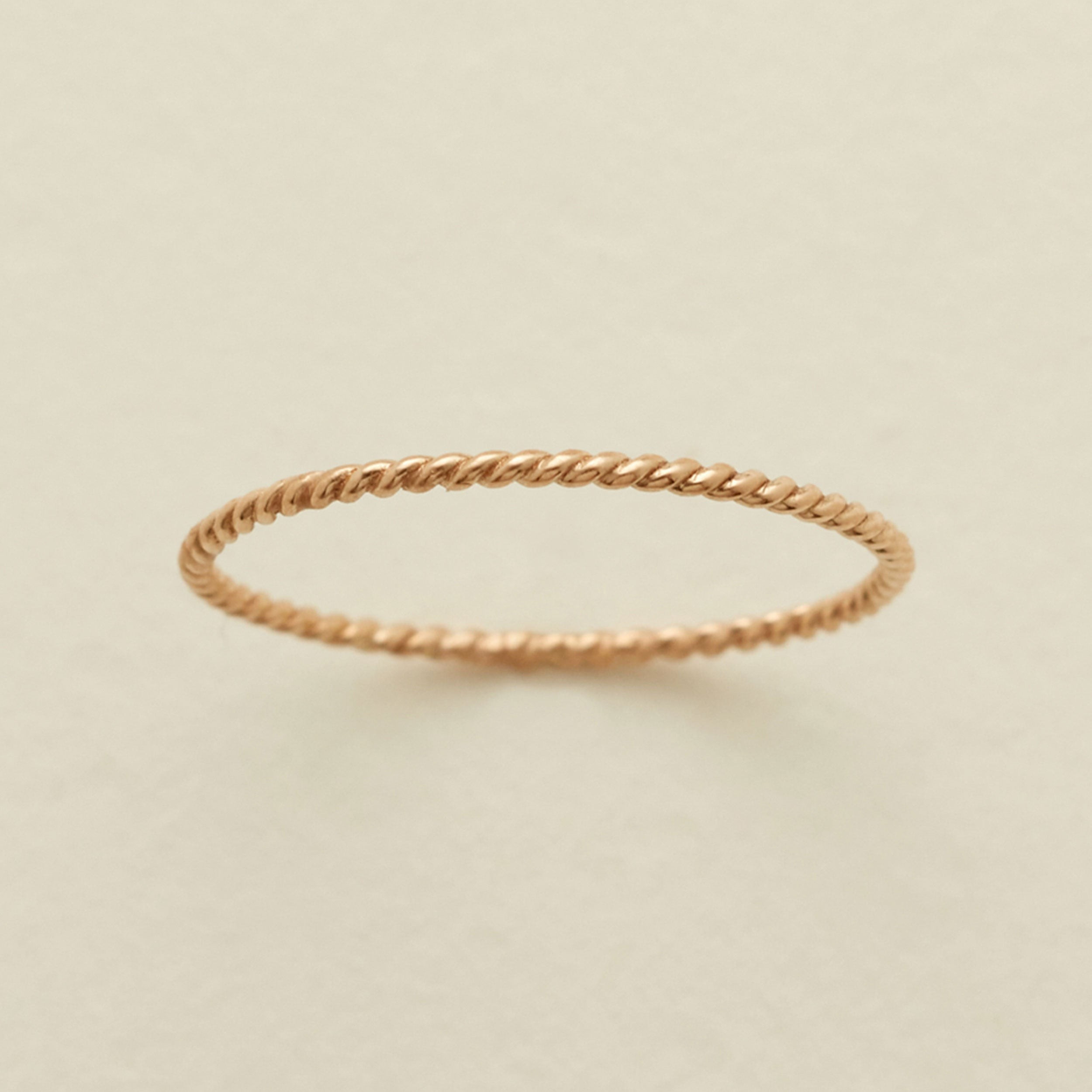 Made By Mary Braided Stacking Ring | Dainty, Beautiful, Handmade | Made by Mary (US)