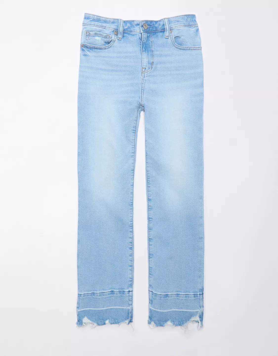 AE Stretch High-Waisted Kick Bootcut Crop Jean | American Eagle Outfitters (US & CA)