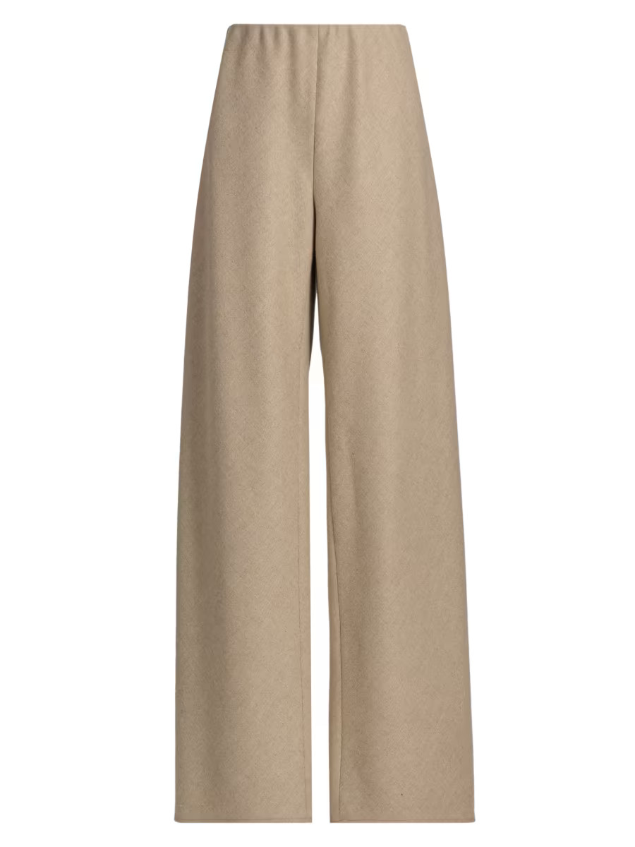 Wool-Blend High-Rise Pants | Saks Fifth Avenue