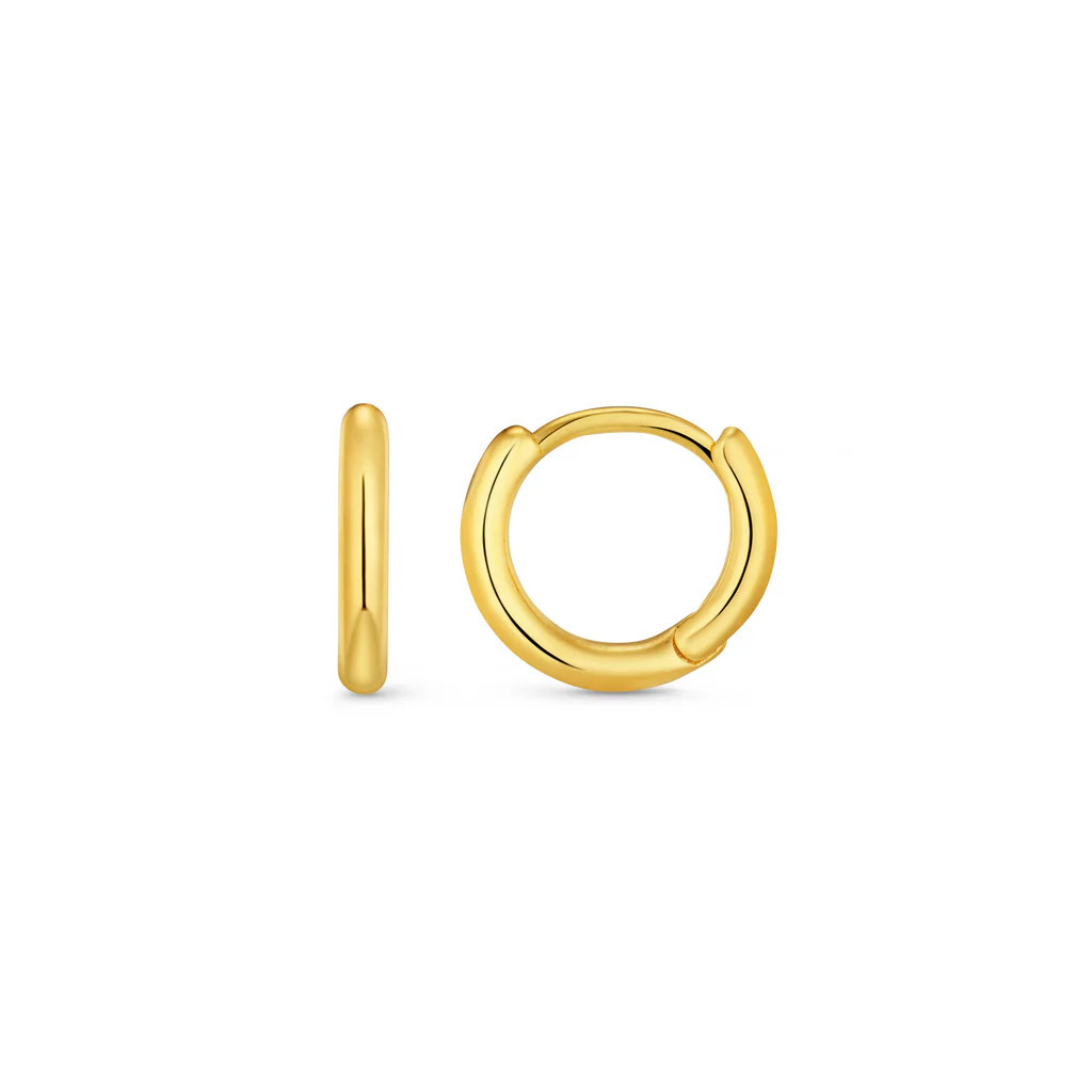 Mini Micro Hoop Earrings - Gold | Orelia