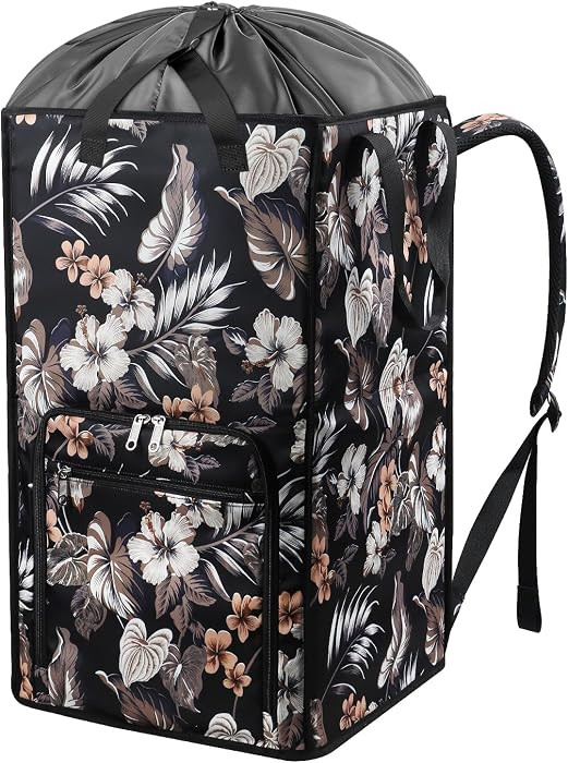 Bukere Laundry Backpack Bag for College Students Dorm Room Essentials, Extra Large Laundry Basket Hamper, Portable Freestanding Laundry Bag with Adjustable Shoulder Straps for Women Man Cruise | Amazon (US)