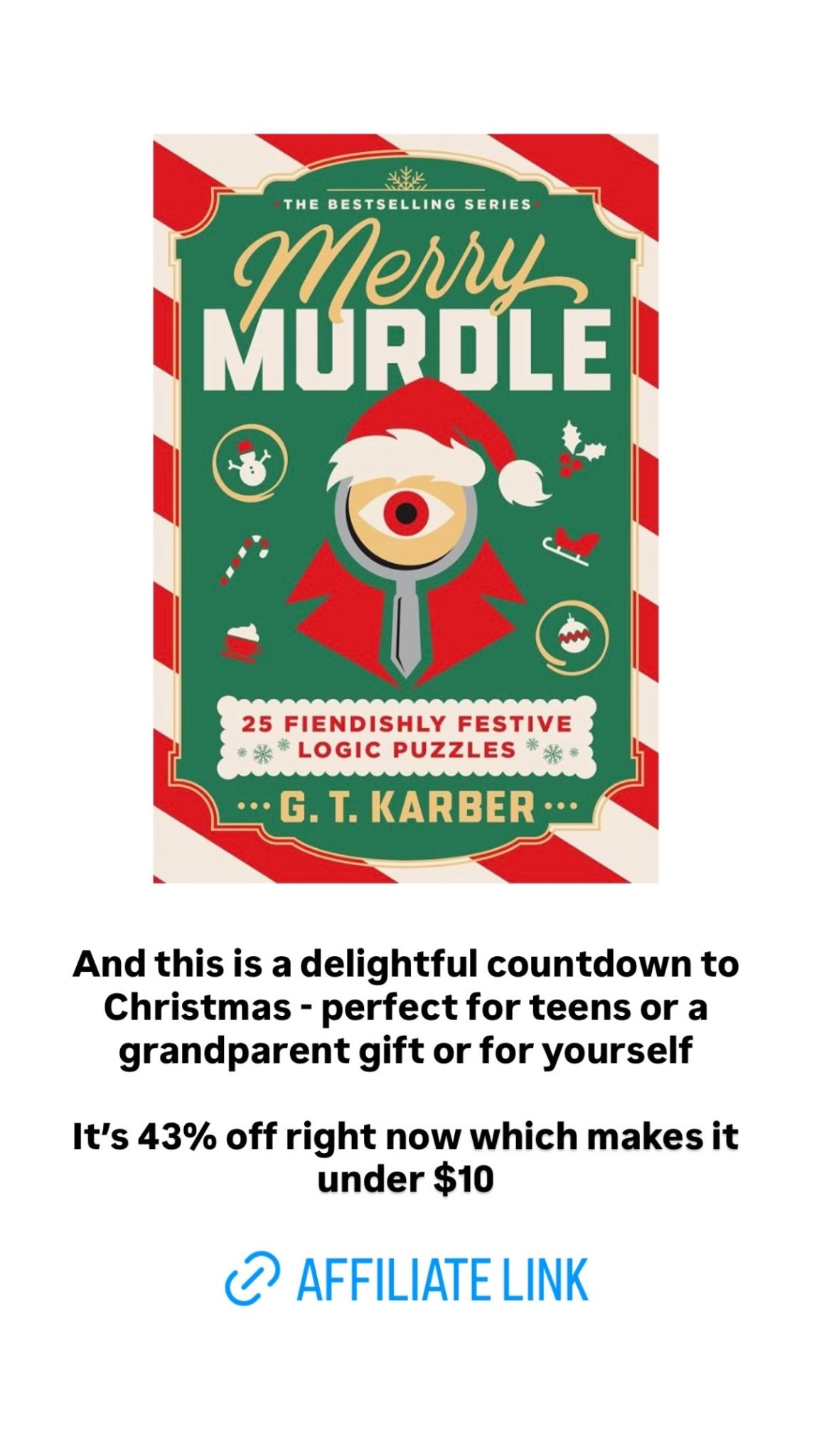 And this is a delightful countdown to Christmas - perfect for teens or a grandparent gift or for yourself 

It’s 43% off right now which makes it under $10