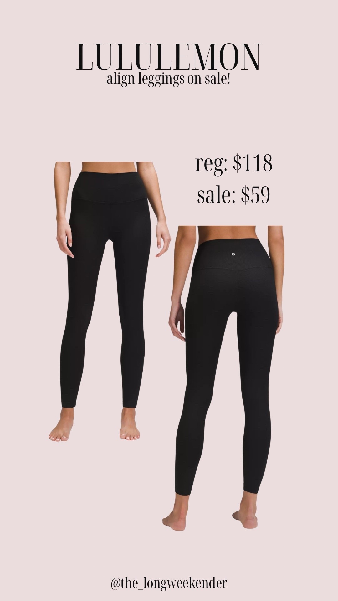 My favorite Lululemon Align leggings are on major sale! They’re $59 (originally $119) - they’re ribbed and so flattering! 

#LTKActive #LTKSaleAlert #LTKGiftGuide