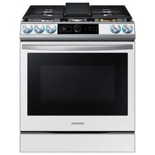 Samsung Bespoke 6 cu. ft. 5-Burner Smart Slide-In Gas Range with Self-Cleaning Convection Oven an... | The Home Depot