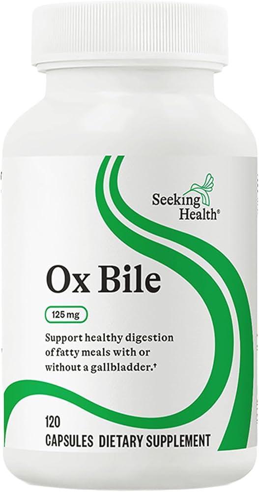 Seeking Health Ox Bile 125 - Digestive Enzyme & Gallbladder Support Supplement - Vegetarian Capsu... | Amazon (US)