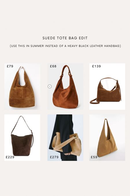 Suede tote tan bag edit for spring summer 💓🫶

#LTKSeasonal #LTKstyletip