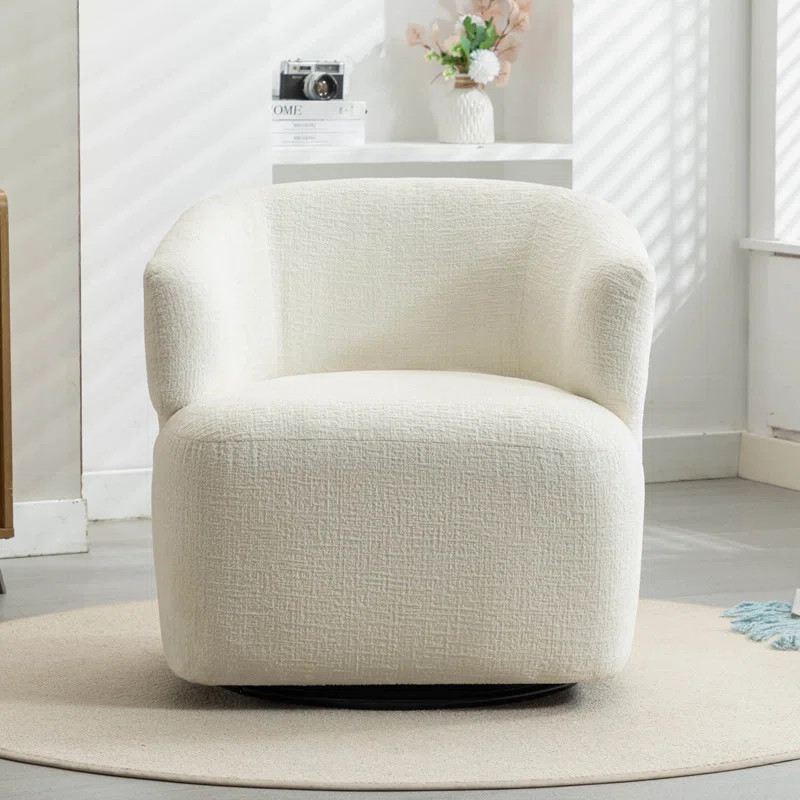 Wrought Studio 30" Wide Upholstered Swivel Barrel Accent Chair & Reviews | Wayfair | Wayfair North America