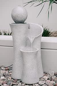 XBrand CR3617FTNA Cascading Sphere Floor Zen Water Fountain, Indoor Outdoor Décor, 35 Inch Tall,... | Amazon (US)