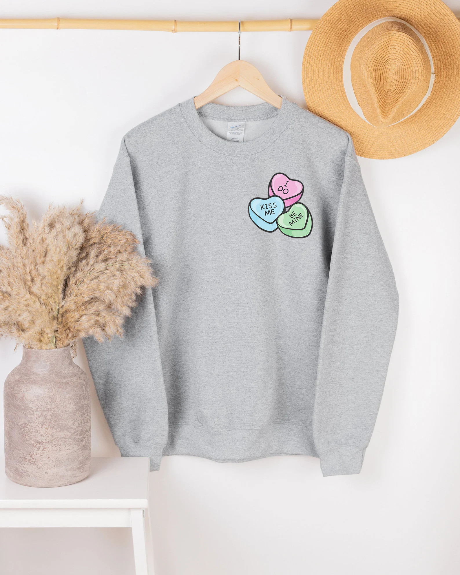 Conversation Hearts Sweater Candy Hearts Valentines Day - Etsy | Etsy (US)