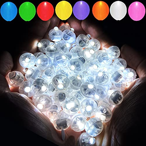 Aogist 100pcs White Balloon Lights,Long Standby Time Waterproof Mini Light,Battery Powered,Round LED Ball Lamp for Latex Balloon Paper Lantern Party Wedding Festival Christmas Halloween Decorative | Amazon (US)