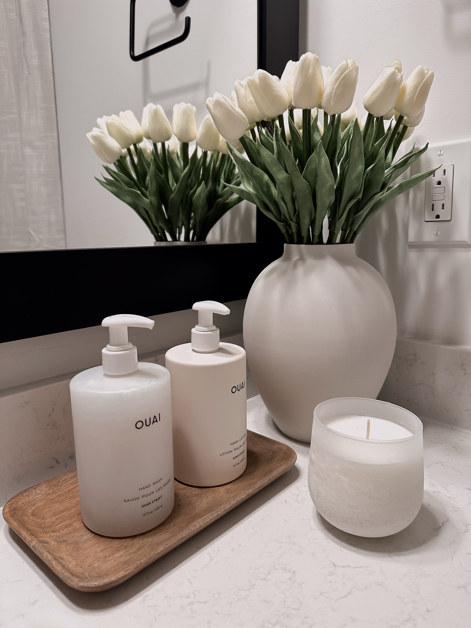 LOVING this QUAI soap and lotion set I got on Amazon! Tray and candle are both Target and the base and stems are from Contempee.com 🤍

#LTKfindsunder50 #LTKsalealert #LTKhome