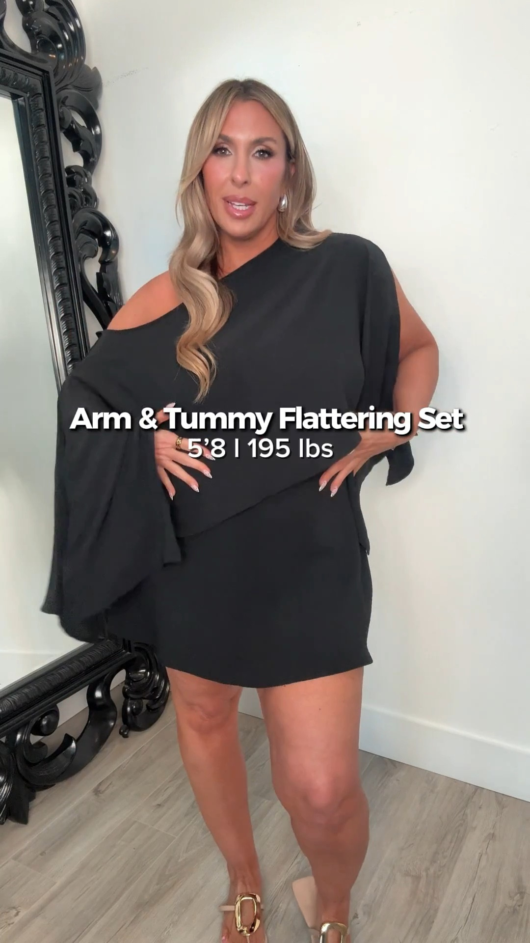 Highly recommend this arm and tummy friendly outfit. 

Wearing a size XL (stretchy). Three pieces included in this set: poncho, tube top, skirt. Easy & flowy perfect for spring / summer. Dress up or down with heels/flats. highly recommend the flat sandals I’m wearing. The nude heels are old Amazon linked other similar options. I would recommend. 

#springoutfits #summeroutfit

#LTKover40 #LTKfindsunder50 #LTKmidsize