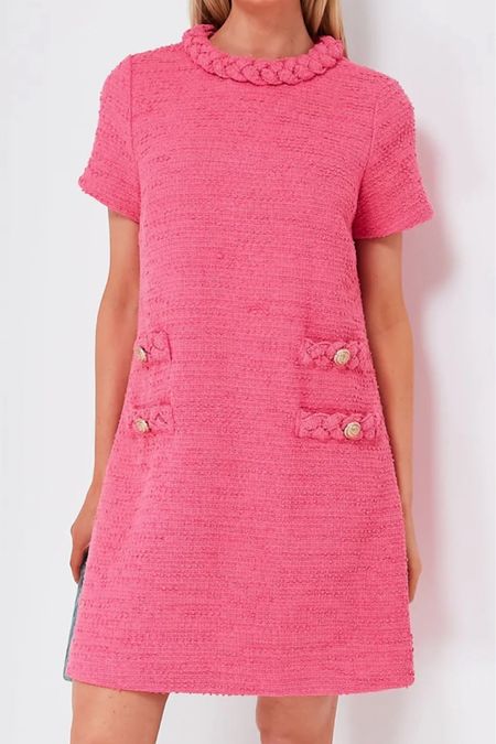 Hot Pink Tweed Jackie Dress, in 16 different colors 