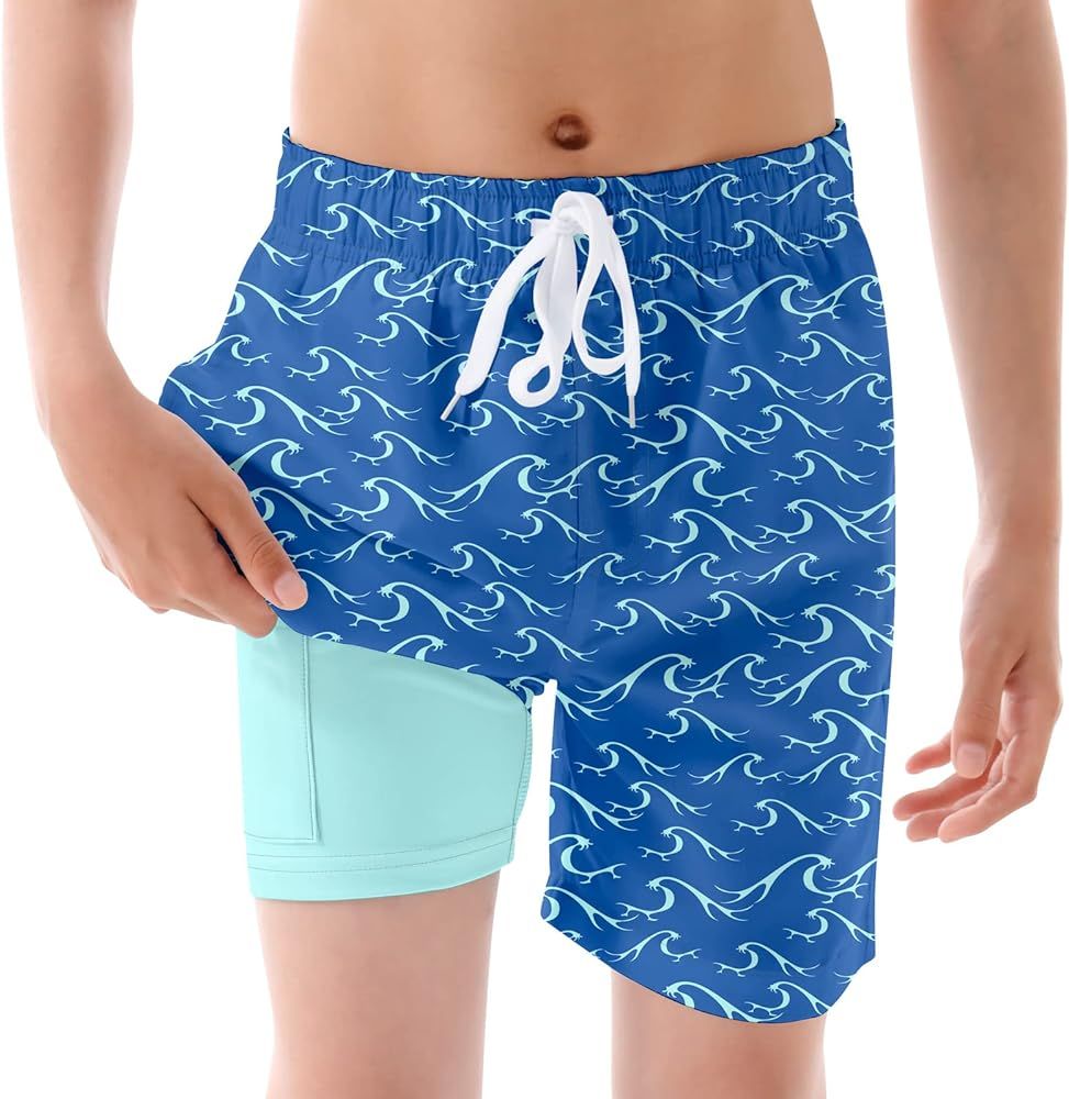 UNICOMIDEA Boys Swim Trunks Compression Liner Swimming Shorts Quick Dry Boxer Brief Swimwear 7-20... | Amazon (US)