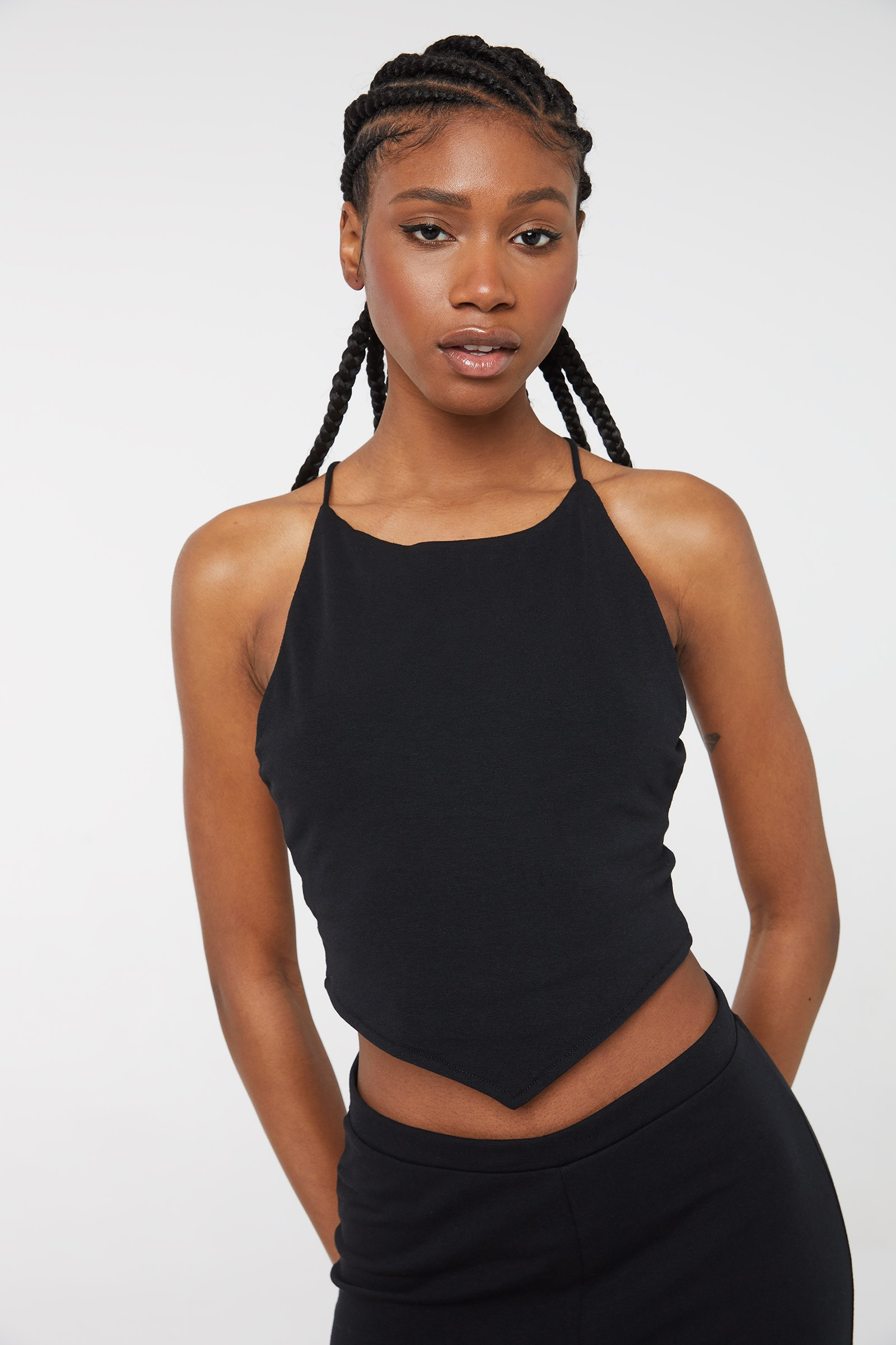 Open-back Tank Top with Scarf Hem | Ardene