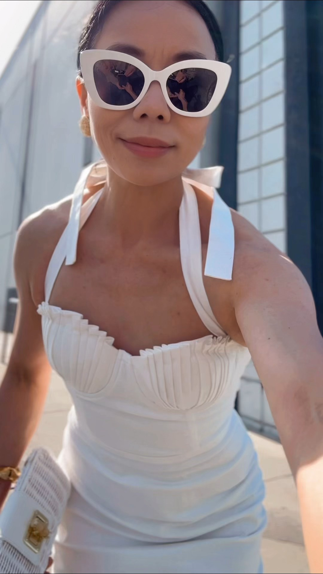 Channeling my inner mermaid in this dreamy white cotton dress — seashell bra cup details, halter tie, and all 🐚✨
Paired it with a new raffia clutch that’s just the right size to carry with a touch of elegant attitude.
Summer styling, but make it seaside chic. 🌊🤍

#LTKPetite #LTKParties #LTKItBag