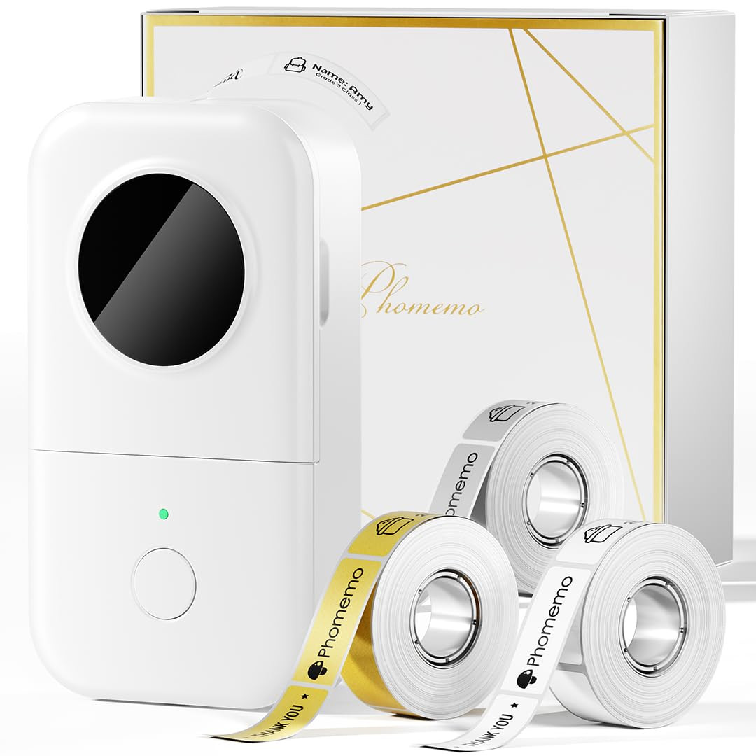 Phomemo D30 Label Maker with 3 Tapes, Bluetooth Wireless Mini Pocket Smartphone Label Maker Machi... | Amazon (US)