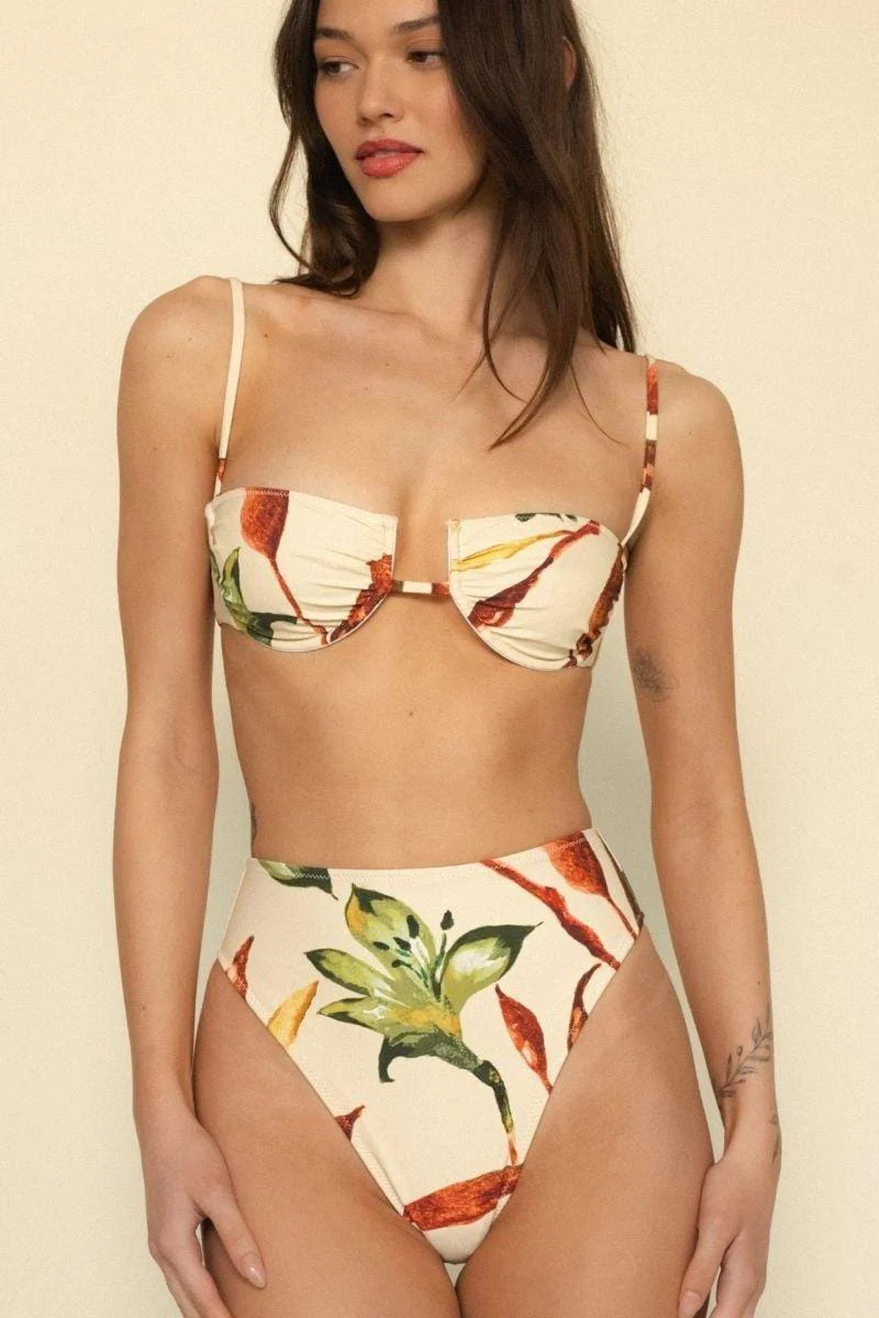 Rooted Floral Paula Bikini Bottom | Montce