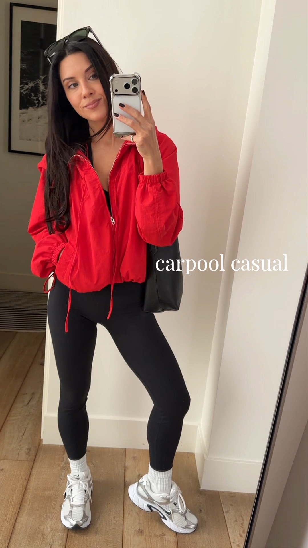 Today’s carpool casual - leggings, a windbreaker and some new sneaks 🙌🏼

#LTKootd #LTKfitnessgoals #LTKmomlife