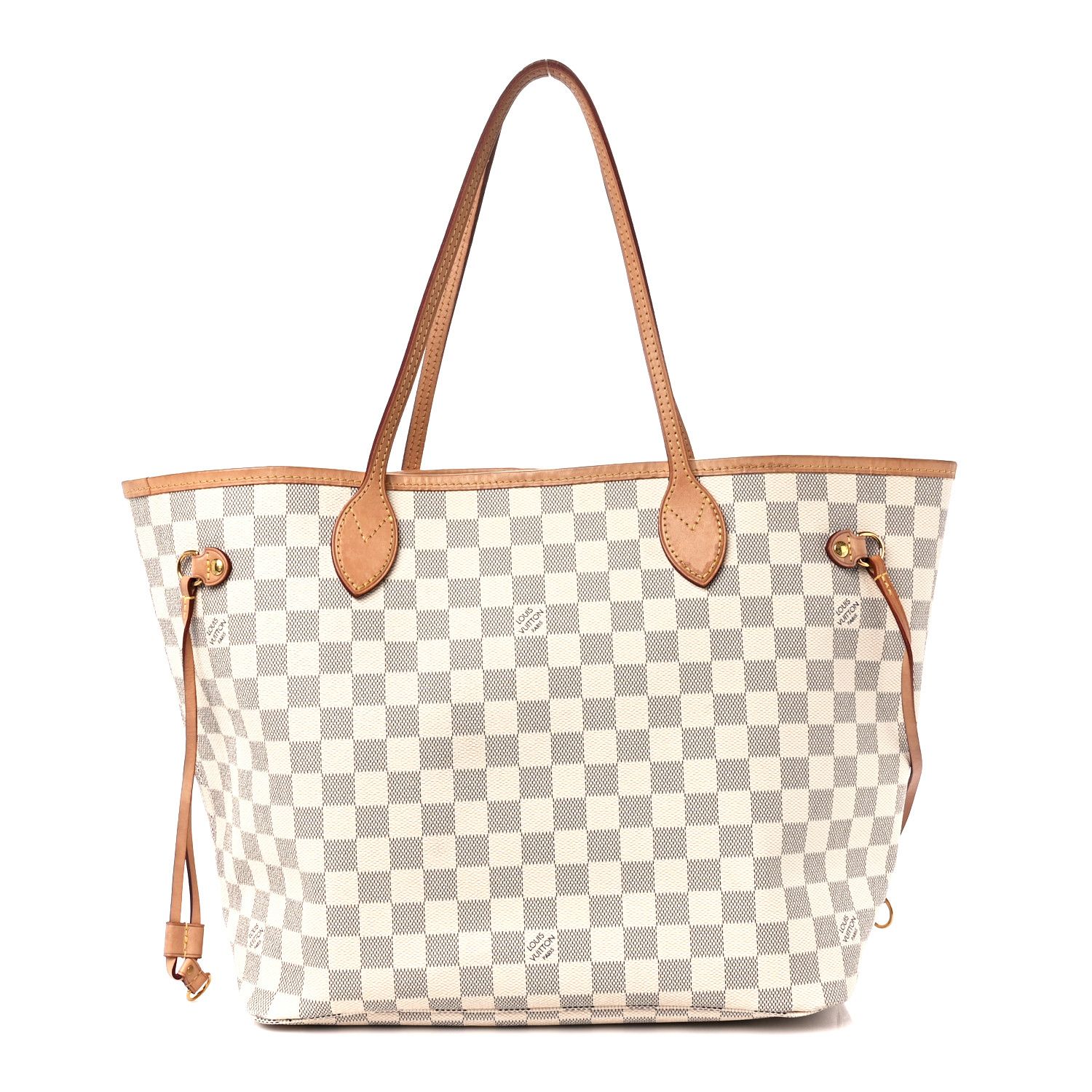 Damier Azur Neo Neverfull MM Rose Ballerine | FASHIONPHILE (US)