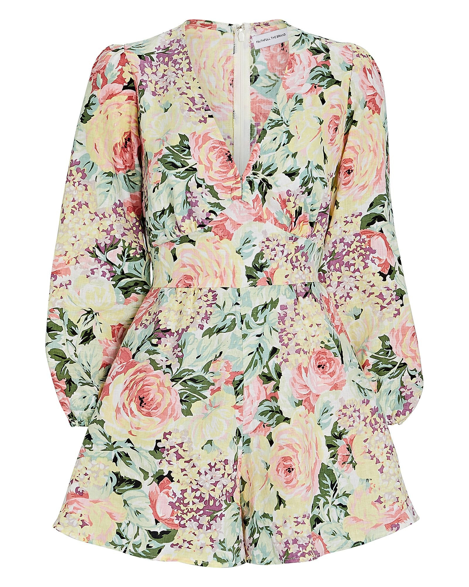 Maribelle Floral Linen Playsuit | INTERMIX