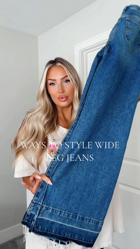 How to style wide leg jeans 👖 

#LTKstyletip #LTKfindsunder100 #LTKsalealert