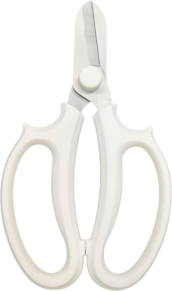 Gardening Scissor White Sharp Blade Alloy Steel Garden Shears for Cutting Flowers Trimming Plants... | Amazon (US)