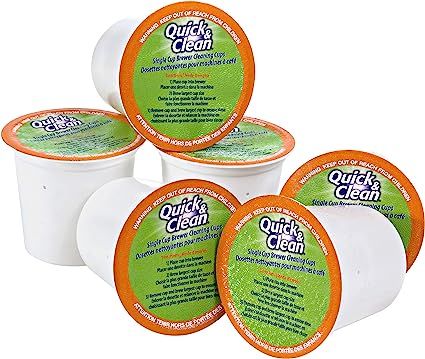 Quick & Clean [6-Pack] Keurig Cleaning Pods - K Cup Cleaner Pod For Keurig - 2.0 Coffee Machine C... | Amazon (US)