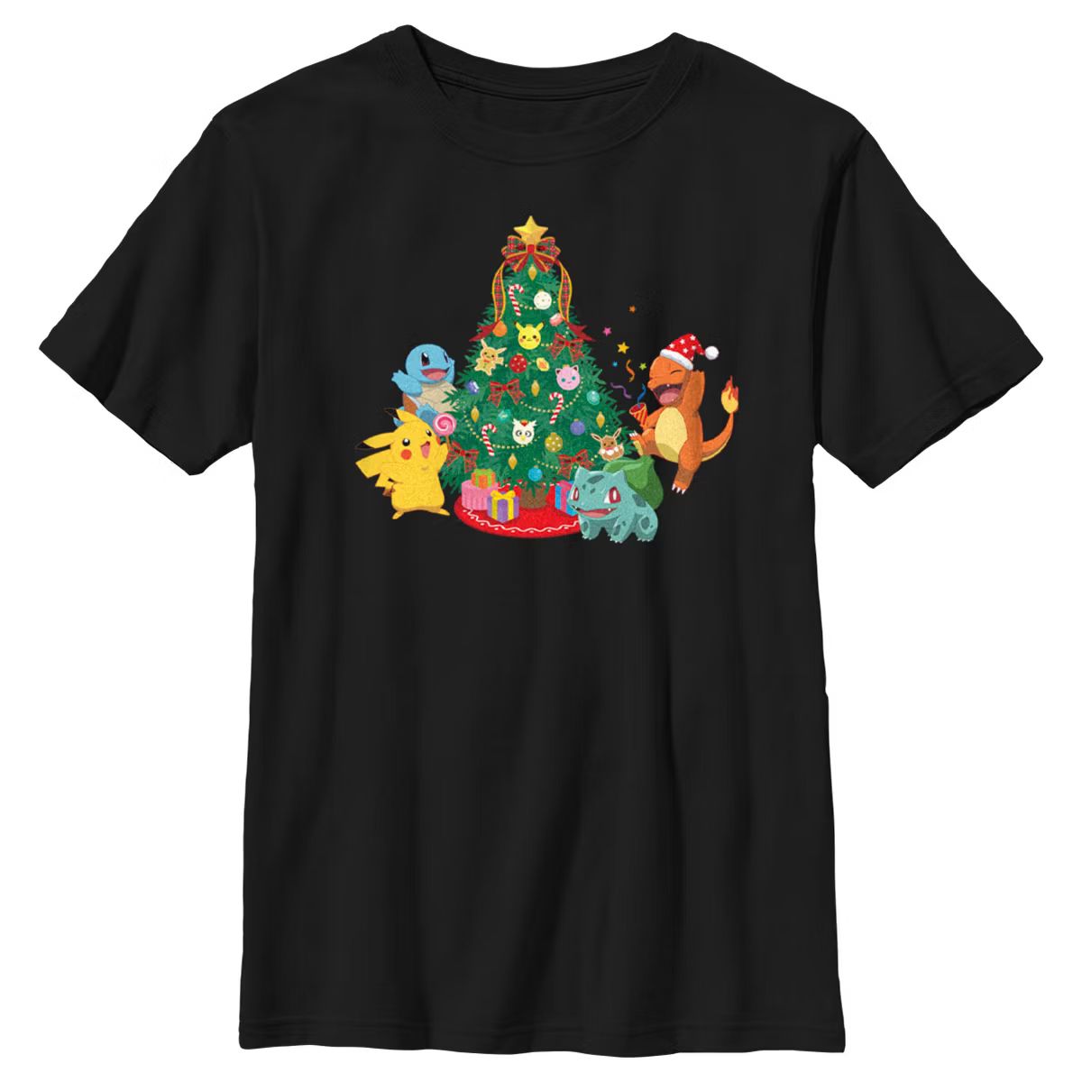 Boy's Pokemon Christmas Tree Characters T-Shirt | Target