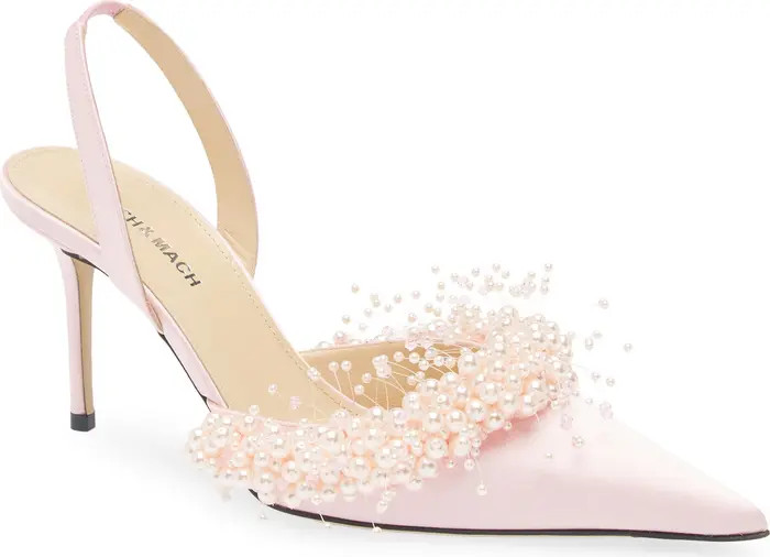 Floating Faux Pearl Slingback Pump (Women) | Nordstrom