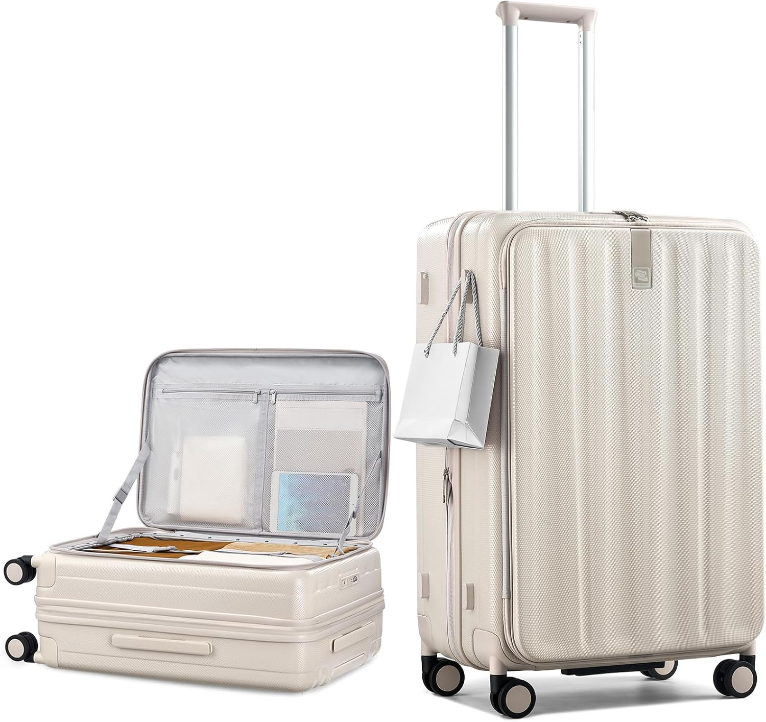 Hanke 26 Inch Expandable Luggage Top Opening Checked Bag Luggage Hard Shell Suitcases with Wheels... | Amazon (US)