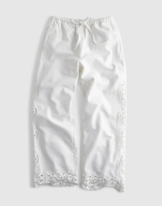 Embroidered Denim Pull-On Pants | Madewell