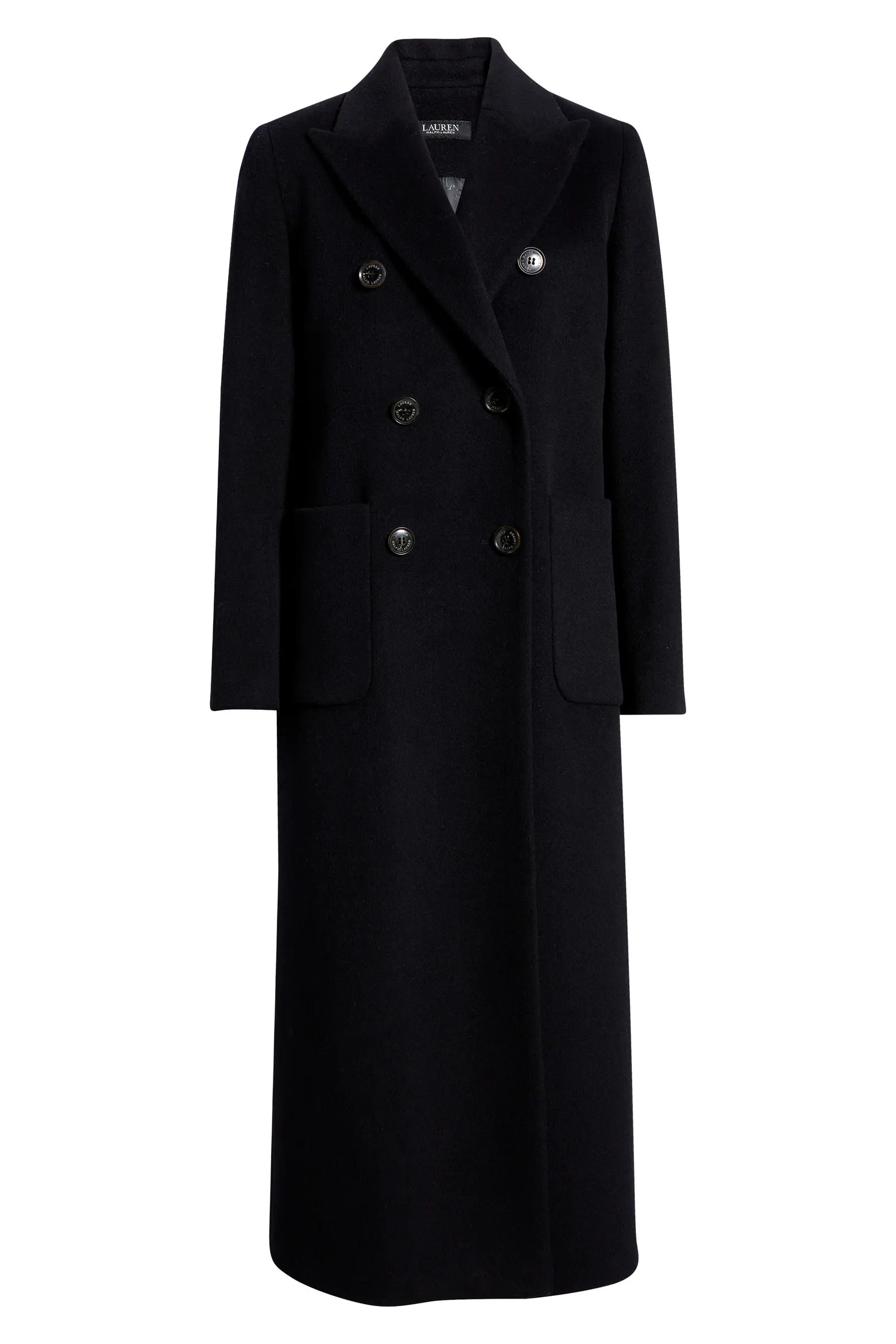 Double Breasted Longline Wool Blend Coat (Women) | Nordstrom | Nordstrom