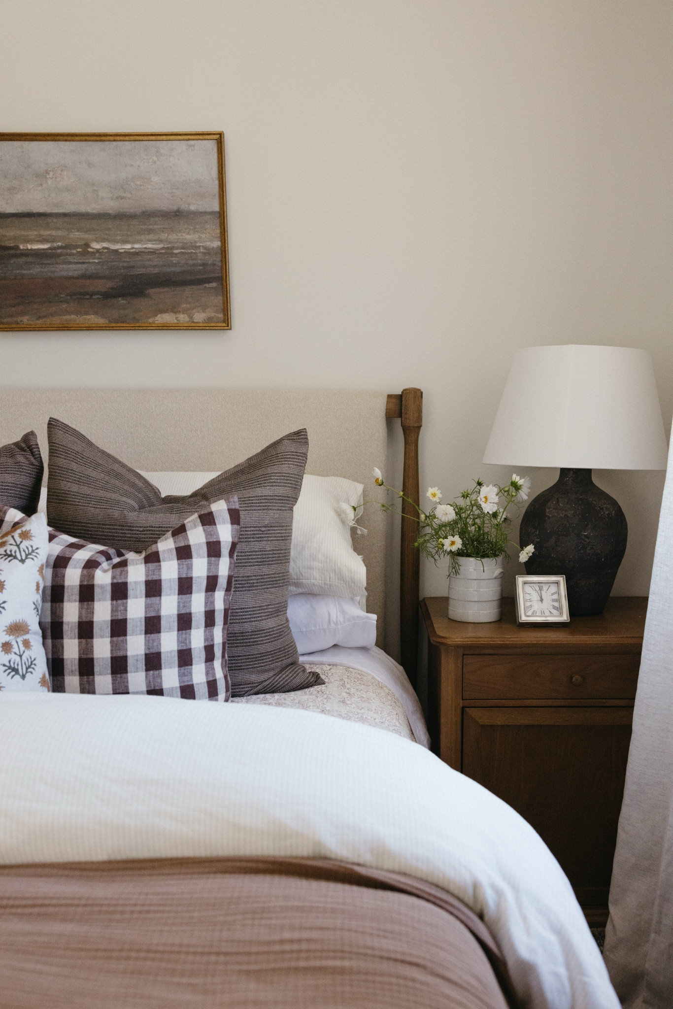 Add to @Perigold cart: #MatchPewter Electric Pewter Clock from for the guest bedroom nightstands.
 #Perigold #PerigoldDesign #PerigoldPartner @MatchPewter
