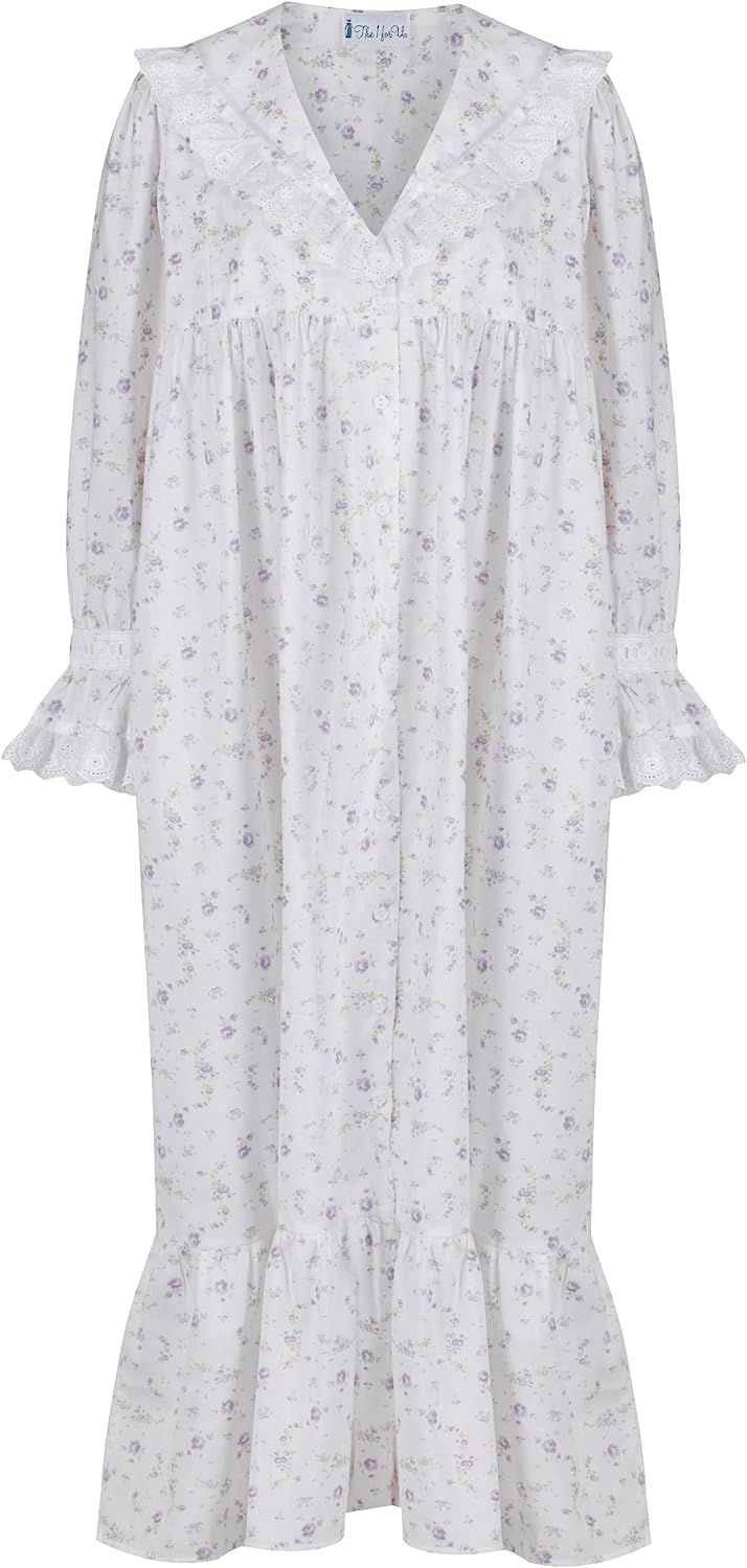 The 1 for U Amelia 100% Cotton Victorian Nightgown with Pockets 7 Sizes | Amazon (US)