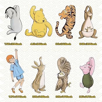 Classic Winnie Baby Shower Decorations 16Pcs Swirl Hanging Decorations for Classic Baby Shower an... | Amazon (US)