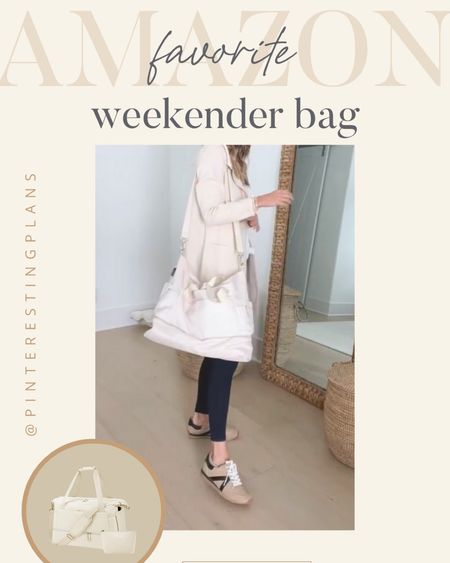 Weekender bag
Duffle bag 
Tote bag 
Travel bag 
Vacation 

#LTKSeasonal #LTKfitness #LTKtravel