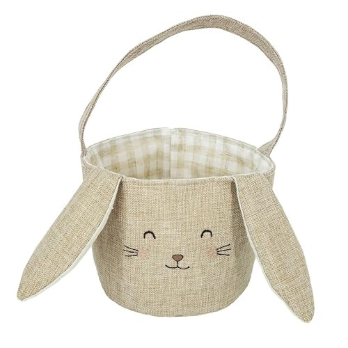 MON AMI Premium Easter Bunny Basket with Handles – 13 Inch Plush Toy Basket | Soft Storage Bin for Easter Egg Hunts, Gifts & Décor | Perfect Newborn Essential for Birthdays & Baby Showers | Amazon (US)