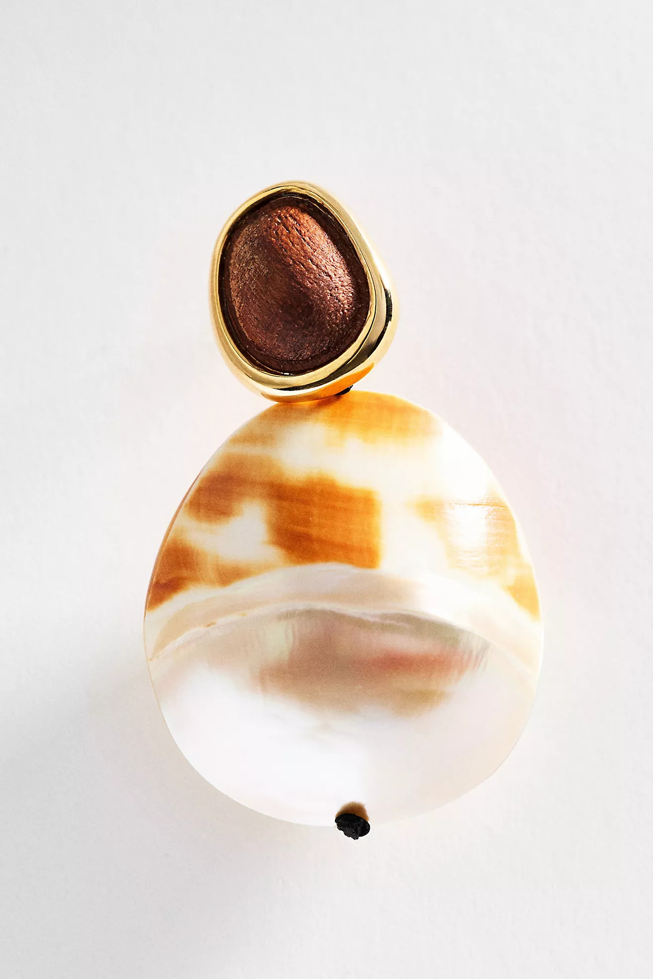 Wooden Shell Drop Earrings | Anthropologie (US)
