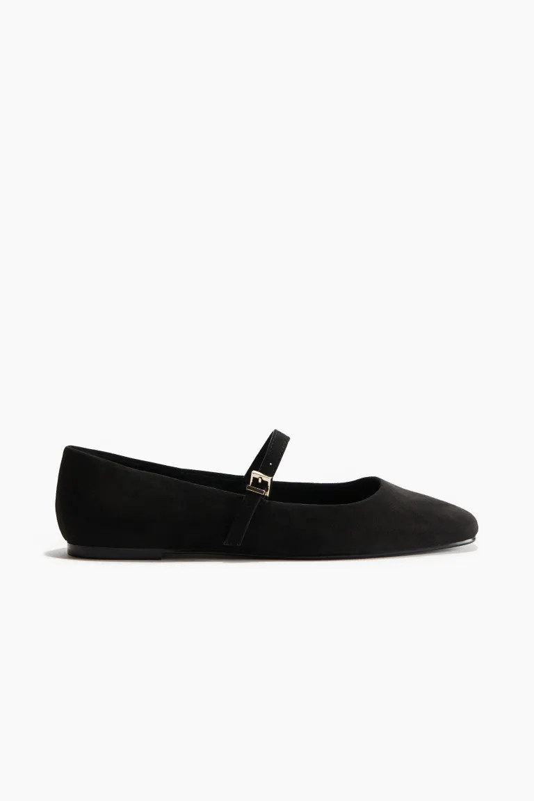 Mary Jane Flats - No heel - Taupe - Ladies | H&M US | H&M (US + CA)