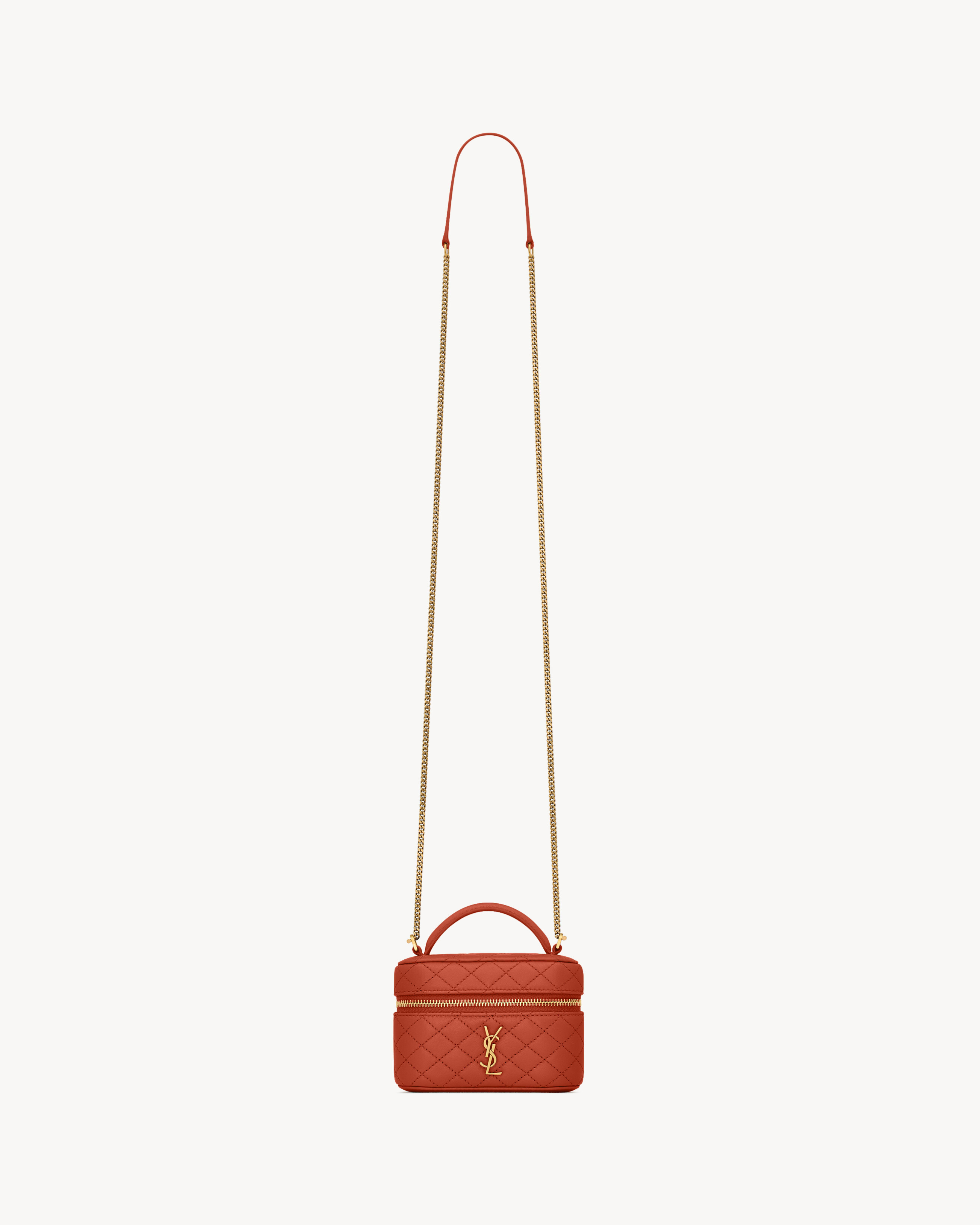 GABY micro vanity bag in lambskin in Orange | Saint Laurent | YSL US | Saint Laurent Inc. (Global)