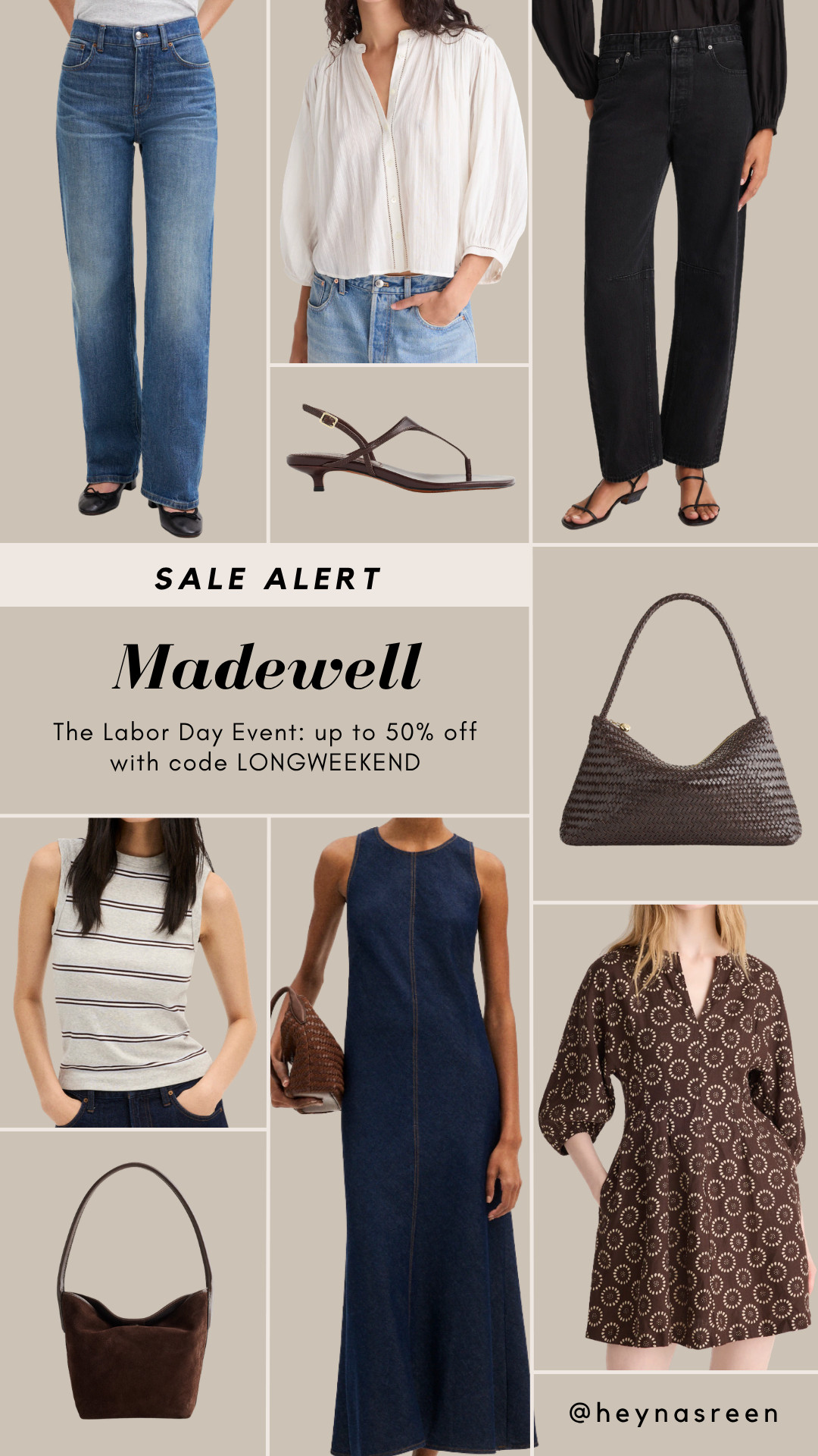 Get up to 50% off at Madewell for their Labor Day event! Use code LONGWEEKEND.

#LTKSaleAlert
